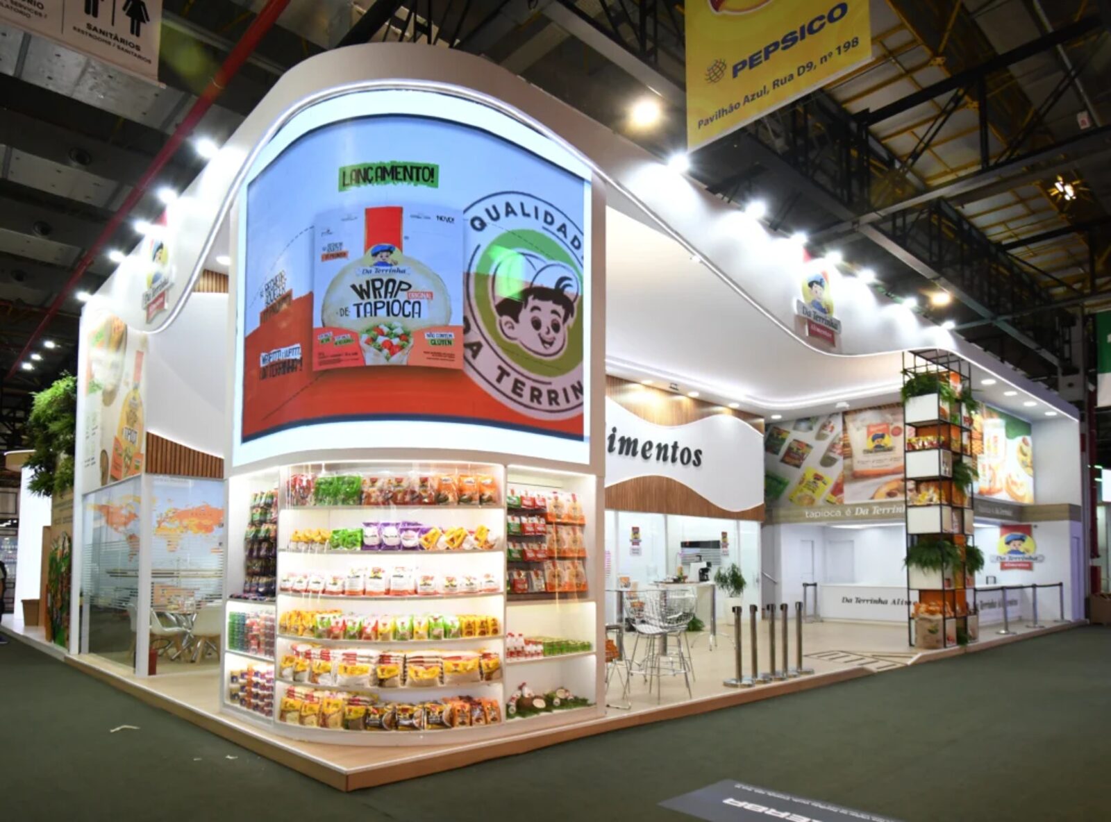 Stand da Da Terrinha na feira APAS montado pela Central Eventos