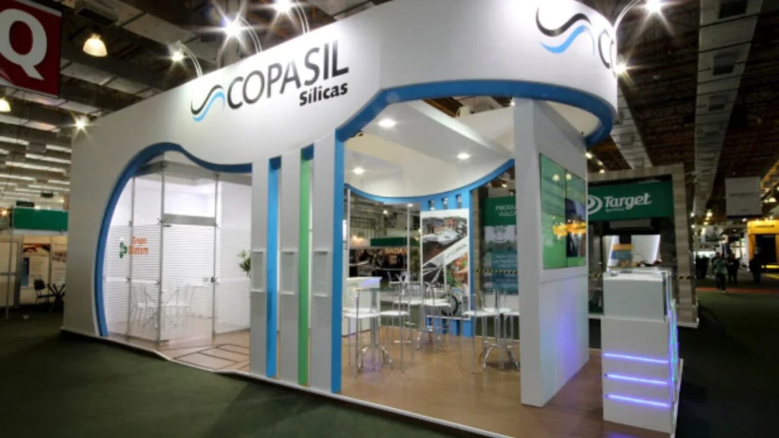 Stand da Copasil montado pela Central Eventos em feira