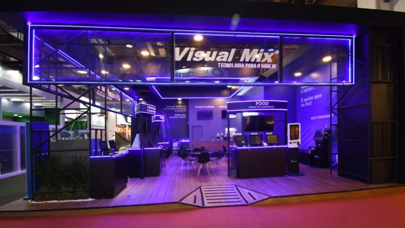 Stand da Visual Mix montado pela Central Eventos em feira