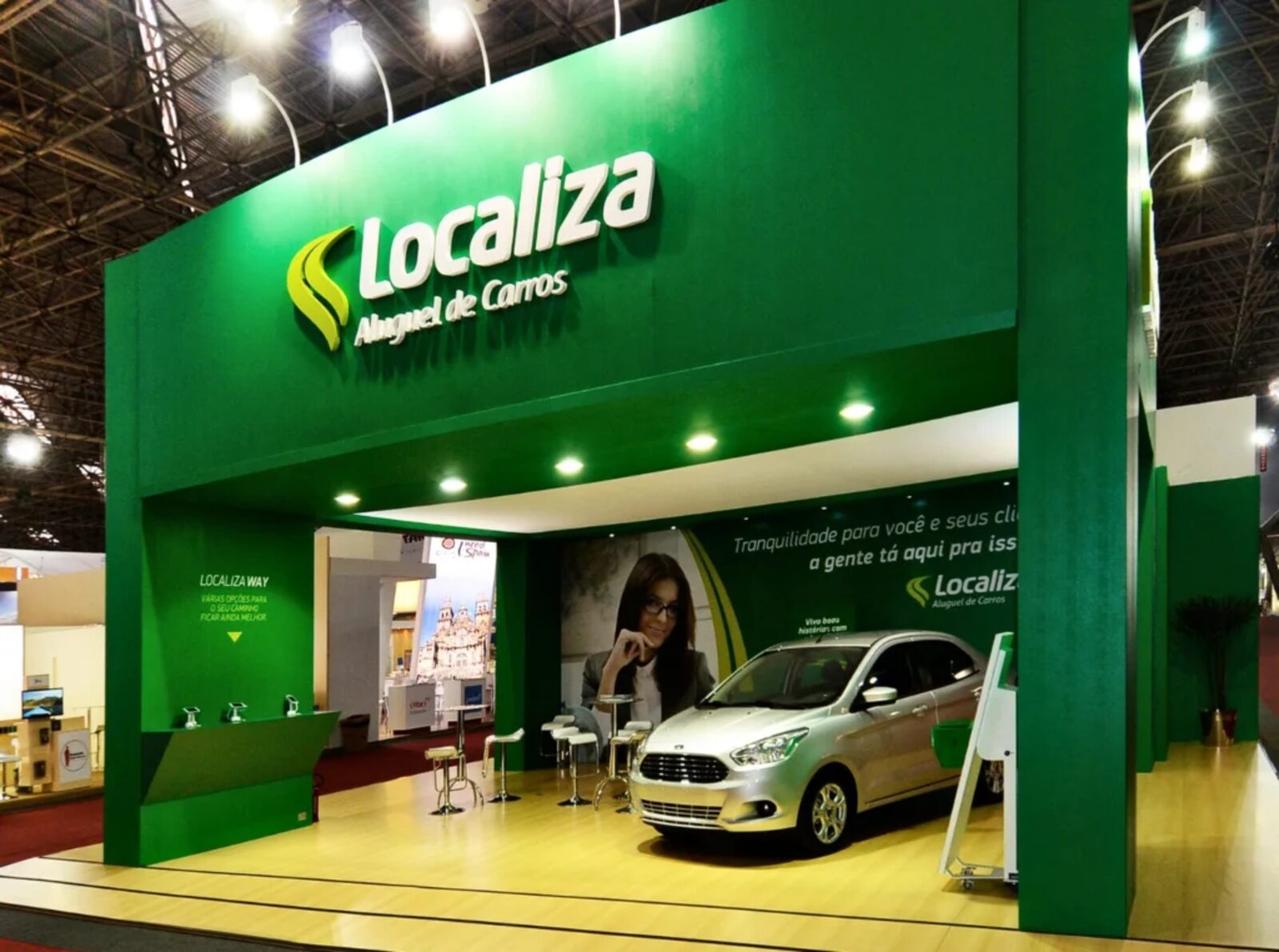 Stand da Localiza montado pela Central Eventos